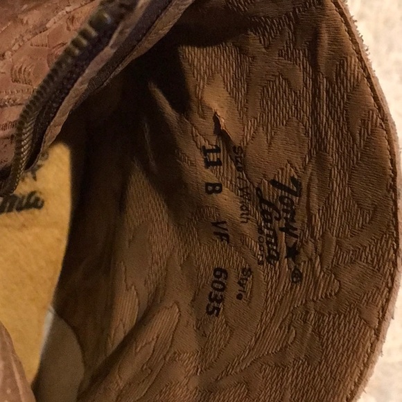 Handmade Tony Lama all leather boots. Never worn. Great versatile Taupe Brown. - Picture 3 of 9